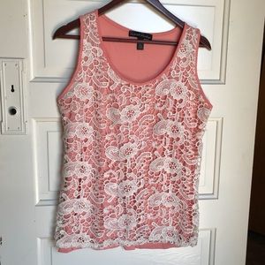 Women’s Coral Lace Large Tanktop
